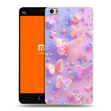 Силиконовый чехол на Xiaomi MI5 с принтом Бабочки Силиконовый чехол на Xiaomi MI5 с принтом Бабочки