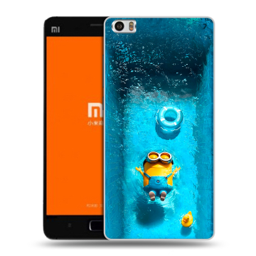 Силиконовый чехол на Xiaomi MI5 с принтом Миньоны
