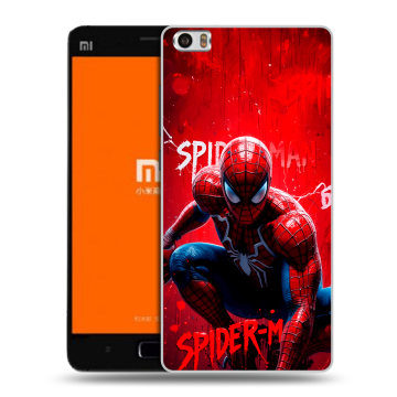 Силиконовый чехол на Xiaomi MI5 с принтом Spiderman Человек паук