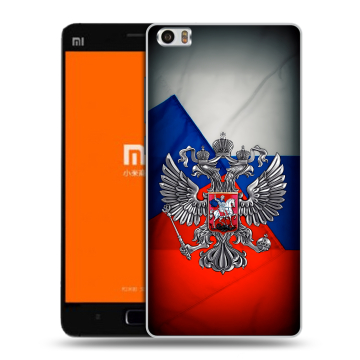 Силиконовый чехол на Xiaomi MI5 с принтом Флаг России