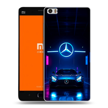Силиконовый чехол на Xiaomi MI5 с принтом Mercedes Мерседес Силиконовый чехол на Xiaomi MI5 с принтом Mercedes Мерседес