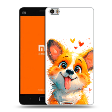 Силиконовый чехол на Xiaomi MI5 с принтом корги Силиконовый чехол на Xiaomi MI5 с принтом корги