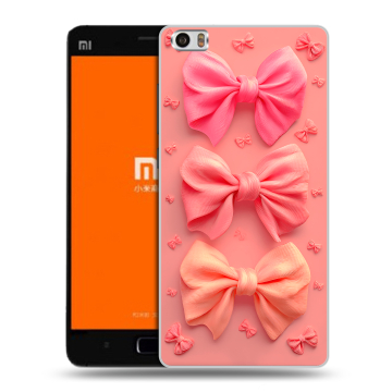 Силиконовый чехол на Xiaomi MI5 с принтом Розовые бантики
