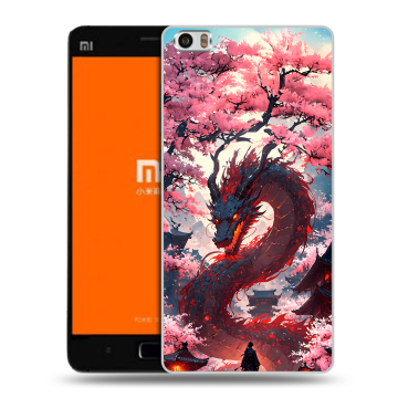 Силиконовый чехол на Xiaomi MI5 с принтом Дракон Японский Силиконовый чехол на Xiaomi MI5 с принтом Дракон Японский