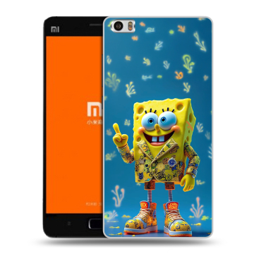 Силиконовый чехол на Xiaomi MI5 с принтом Спанч боб Спанчбоб