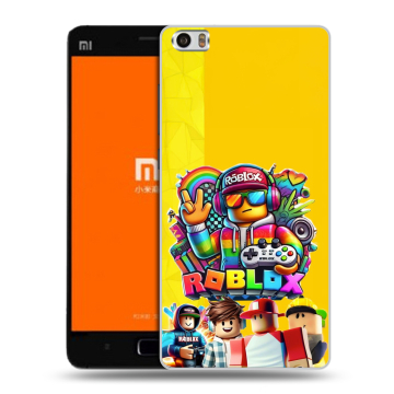 Силиконовый чехол на Xiaomi MI5 с принтом Roblox Роблокс