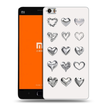 Силиконовый чехол на Xiaomi MI5 с принтом Y2K сердечки