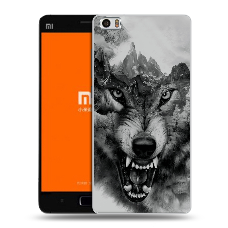 Силиконовый чехол на Xiaomi MI5 с принтом Волк Силиконовый чехол на Xiaomi MI5 с принтом Волк