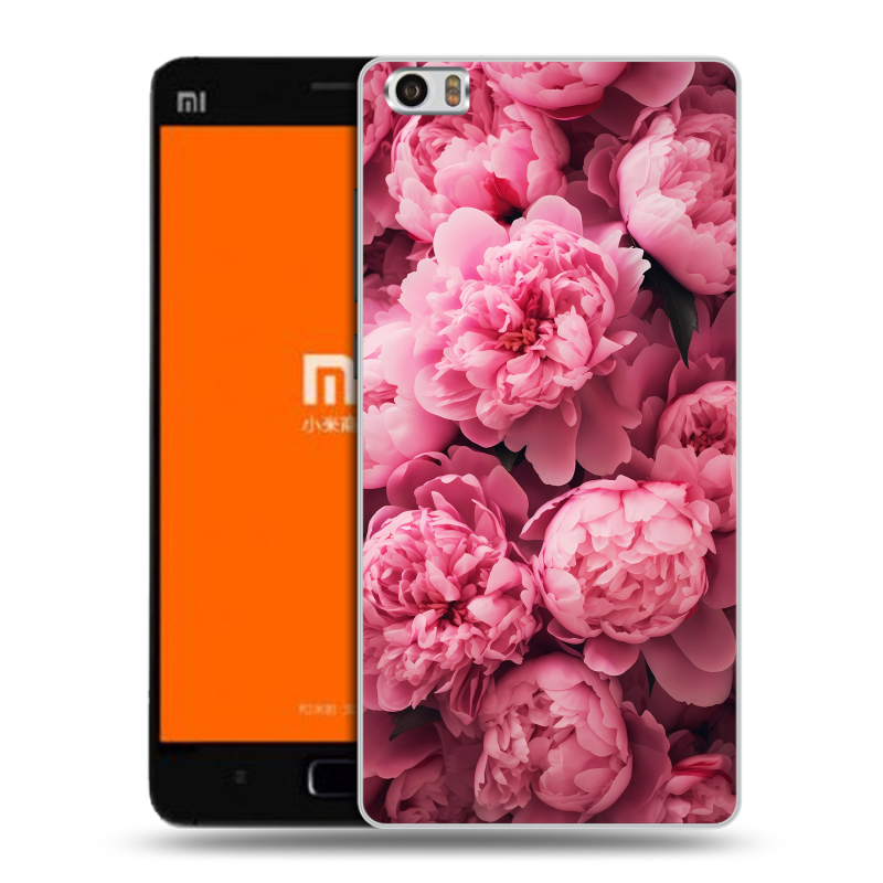 Силиконовый чехол на Xiaomi MI5 с принтом цветы пионы Силиконовый чехол на Xiaomi MI5 с принтом цветы пионы
