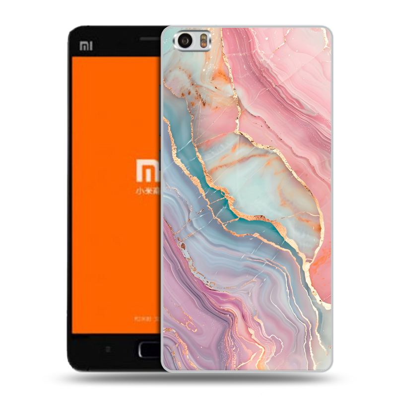 Силиконовый чехол на Xiaomi MI5 с принтом розовый мрамор Силиконовый чехол на Xiaomi MI5 с принтом розовый мрамор