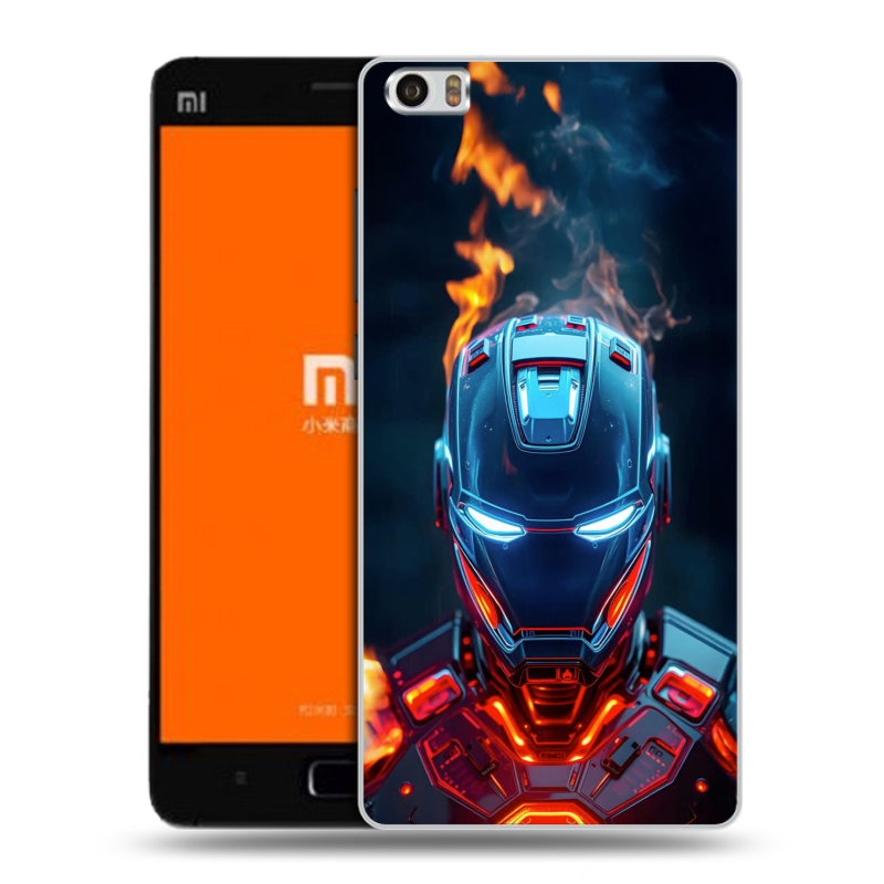 Силиконовый чехол на Xiaomi MI5 с принтом IronMan Железный человек Силиконовый чехол на Xiaomi MI5 с принтом IronMan Железный человек