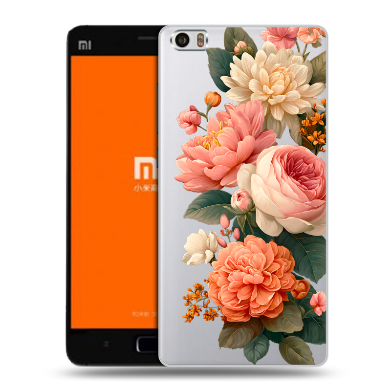 Силиконовый чехол на Xiaomi MI5 с принтом цветы Силиконовый чехол на Xiaomi MI5 с принтом цветы