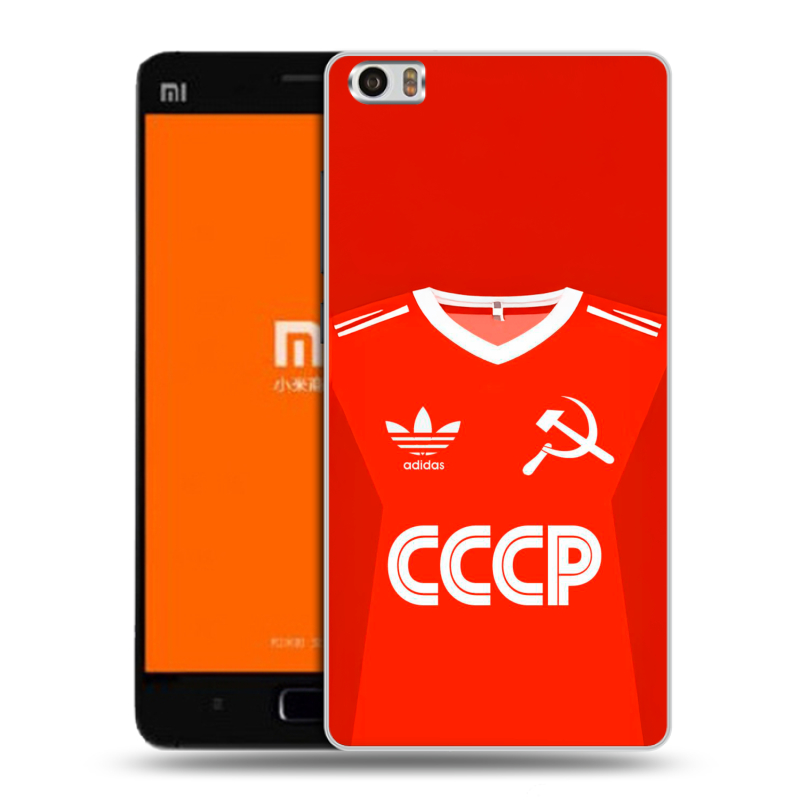 Силиконовый чехол на Xiaomi MI5 с принтом Флаг Герб СССР Силиконовый чехол на Xiaomi MI5 с принтом Флаг Герб СССР