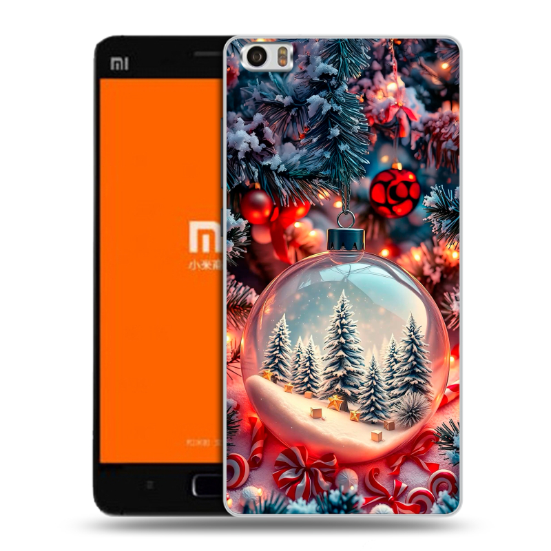 Силиконовый чехол на Xiaomi MI5 с принтом Новый год Силиконовый чехол на Xiaomi MI5 с принтом Новый год