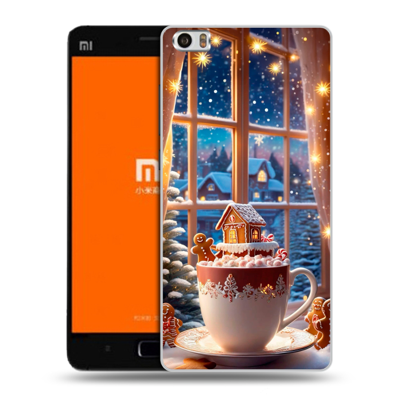 Силиконовый чехол на Xiaomi MI5 с принтом Новый год Силиконовый чехол на Xiaomi MI5 с принтом Новый год