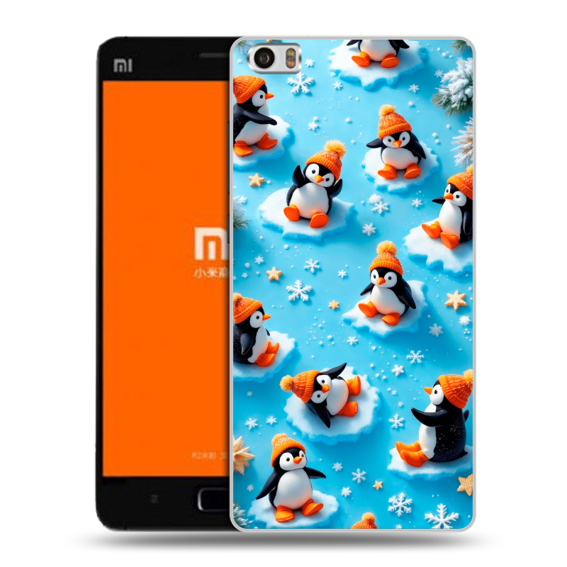 Силиконовый чехол на Xiaomi MI5 с принтом Новый год Силиконовый чехол на Xiaomi MI5 с принтом Новый год