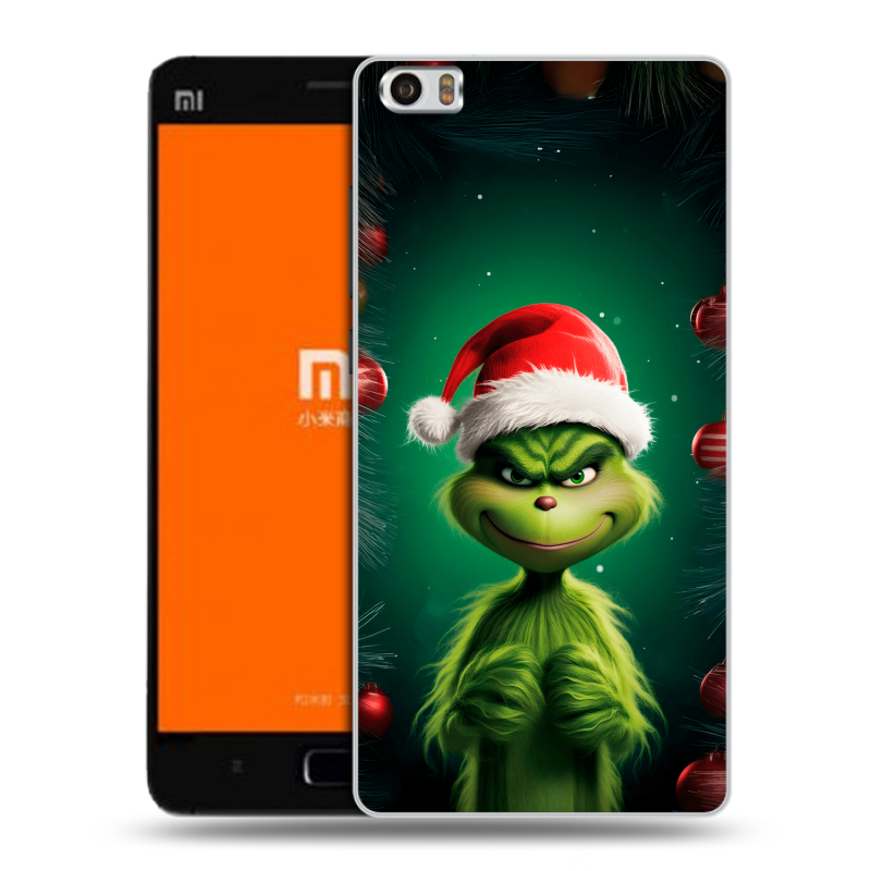 Силиконовый чехол на Xiaomi MI5 с принтом Гринч Новый год Рождество Силиконовый чехол на Xiaomi MI5 с принтом Гринч Новый год Рождество