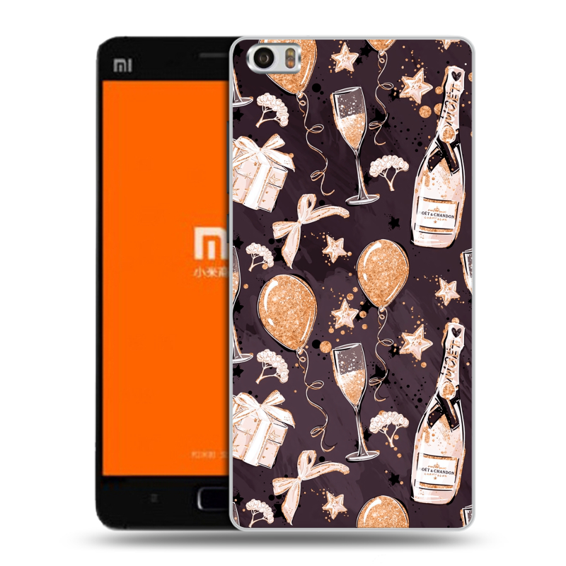 Силиконовый чехол на Xiaomi MI5 с принтом Новый год Силиконовый чехол на Xiaomi MI5 с принтом Новый год