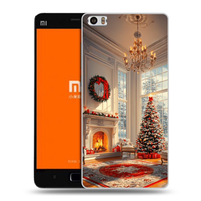 Силиконовый чехол на Xiaomi MI5 с принтом Новый год Силиконовый чехол на Xiaomi MI5 с принтом Новый год