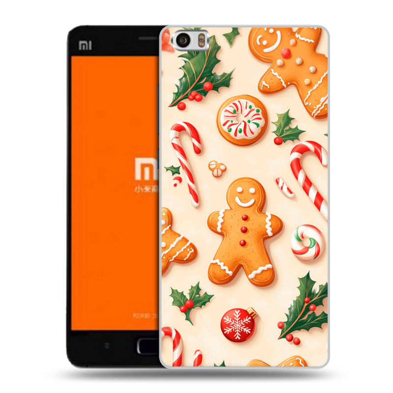 Силиконовый чехол на Xiaomi MI5 с принтом Новый год Силиконовый чехол на Xiaomi MI5 с принтом Новый год