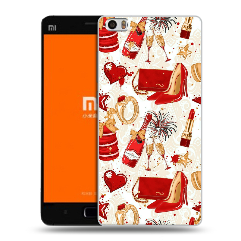 Силиконовый чехол на Xiaomi MI5 с принтом Новый год Силиконовый чехол на Xiaomi MI5 с принтом Новый год
