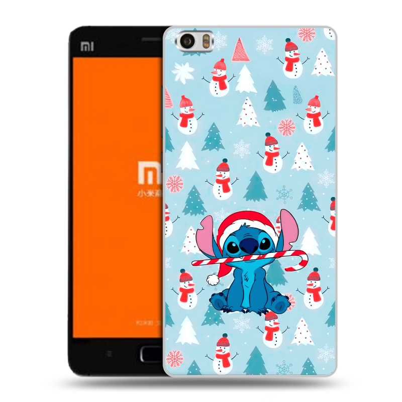 Силиконовый чехол на Xiaomi MI5 с принтом Стич Новый год Силиконовый чехол на Xiaomi MI5 с принтом Стич Новый год