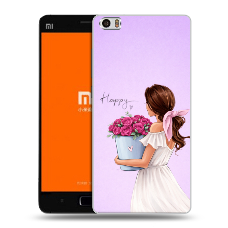 Силиконовый чехол на Xiaomi MI5 с принтом женский Силиконовый чехол на Xiaomi MI5 с принтом женский