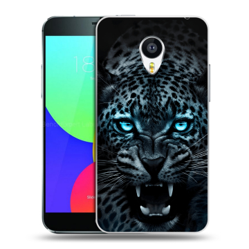 Пластиковый чехол на Meizu MX4 Pro с принтом Темный леопард