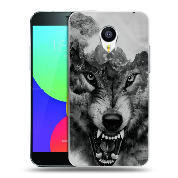 Пластиковый чехол на Meizu MX4 Pro с принтом Волк