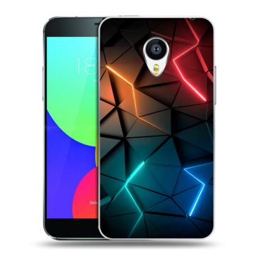 Пластиковый чехол на Meizu MX4 Pro с принтом Абстракция неон Пластиковый чехол на Meizu MX4 Pro с принтом Абстракция неон