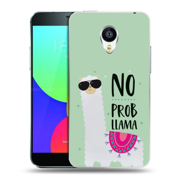 Пластиковый чехол на Meizu MX4 Pro с принтом Лама
