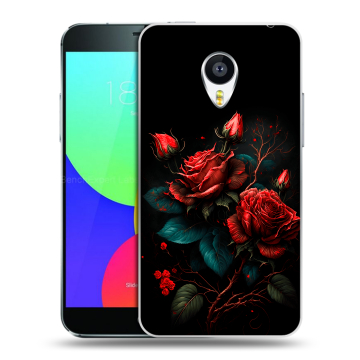 Пластиковый чехол на Meizu MX4 Pro с принтом Розы красные