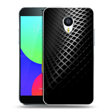 Пластиковый чехол на Meizu MX4 Pro с принтом Текстура металла