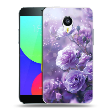 Пластиковый чехол на Meizu MX4 Pro с принтом Розы цветы Пластиковый чехол на Meizu MX4 Pro с принтом Розы цветы