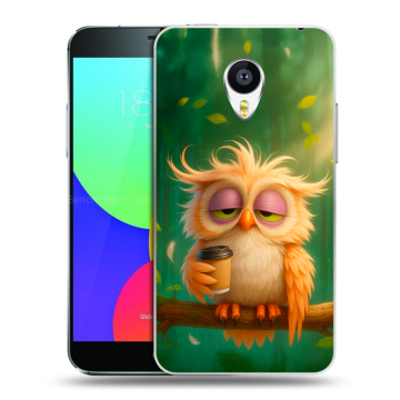 Пластиковый чехол на Meizu MX4 Pro с принтом сова