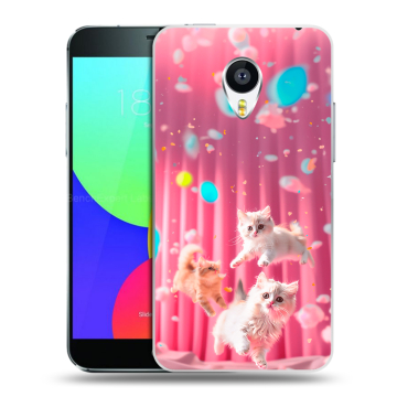 Пластиковый чехол на Meizu MX4 Pro с принтом милые котики