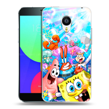 Пластиковый чехол на Meizu MX4 Pro с принтом спанчбоб спанч боб