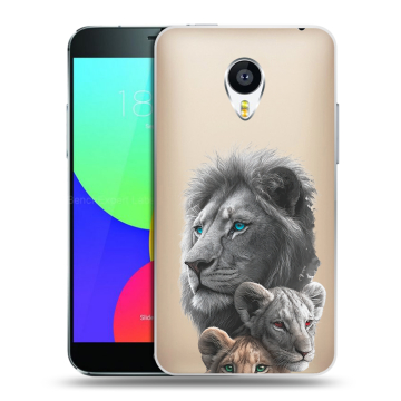 Пластиковый чехол на Meizu MX4 Pro с принтом Львы