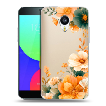 Пластиковый чехол на Meizu MX4 Pro с принтом Цветы принт