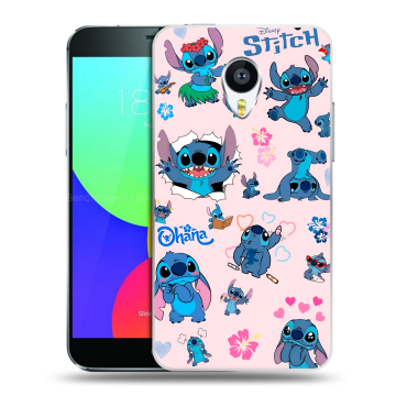 Пластиковый чехол на Meizu MX4 Pro с принтом Лило и Стич