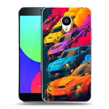 Пластиковый чехол на Meizu MX4 Pro с принтом Тачки