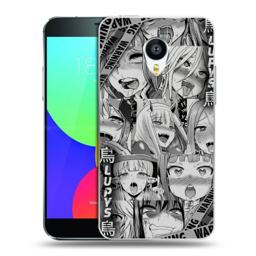 Пластиковый чехол на Meizu MX4 Pro с принтом Ahegao Ахегао Аниме
