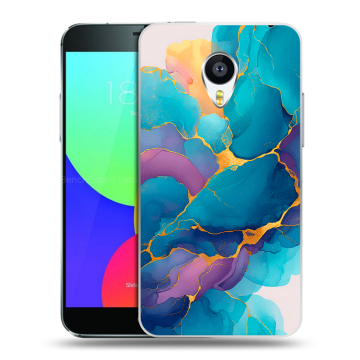 Пластиковый чехол на Meizu MX4 Pro с принтом Мрамор блестки
