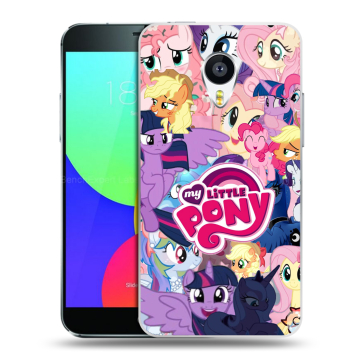 Пластиковый чехол на Meizu MX4 Pro с принтом My little pony Дружба чудо