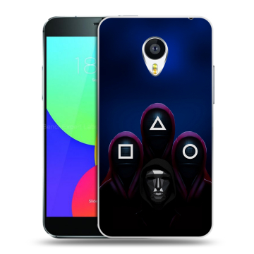Пластиковый чехол на Meizu MX4 Pro с принтом Игра Кальмара
