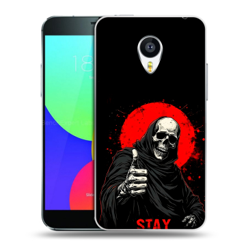 Пластиковый чехол на Meizu MX4 Pro с принтом смешной скелет