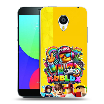 Пластиковый чехол на Meizu MX4 Pro с принтом Roblox Роблокс