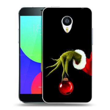 Пластиковый чехол на Meizu MX4 Pro с принтом Новый год Гринч