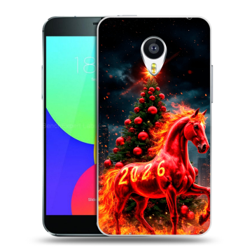 Пластиковый чехол на Meizu MX4 Pro с принтом Новый год