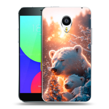 Пластиковый чехол на Meizu MX4 Pro с принтом Новый год